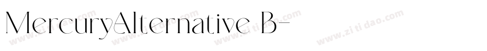 MercuryAlternative B字体转换